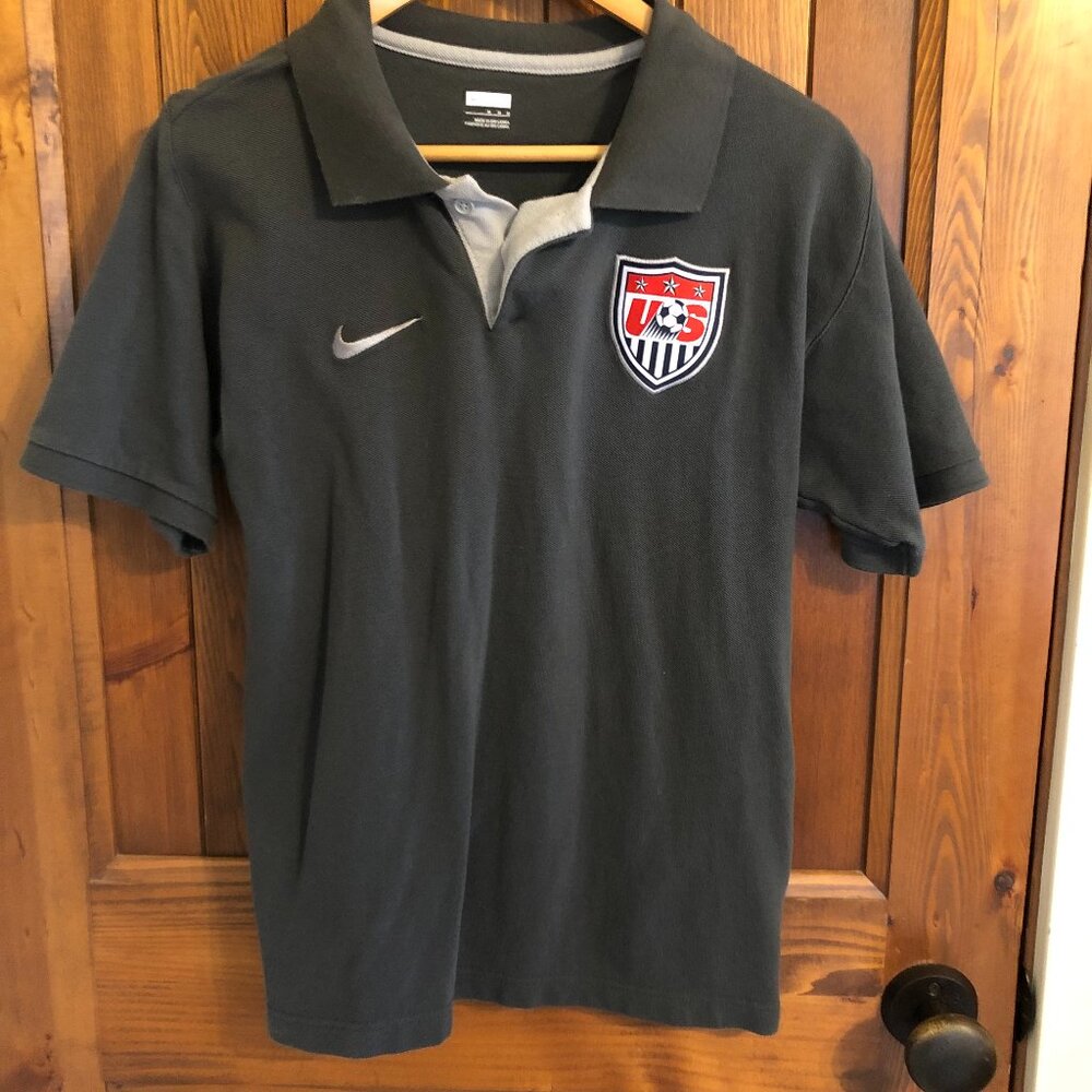 Nike Dark Gray Polo Shirt with Logo